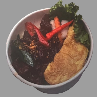 Ricebowl Nasi Putih Ayam Lada Hitam